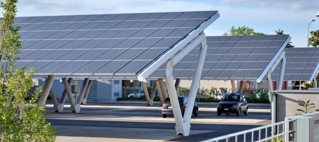 Projet ombrière photovoltaique