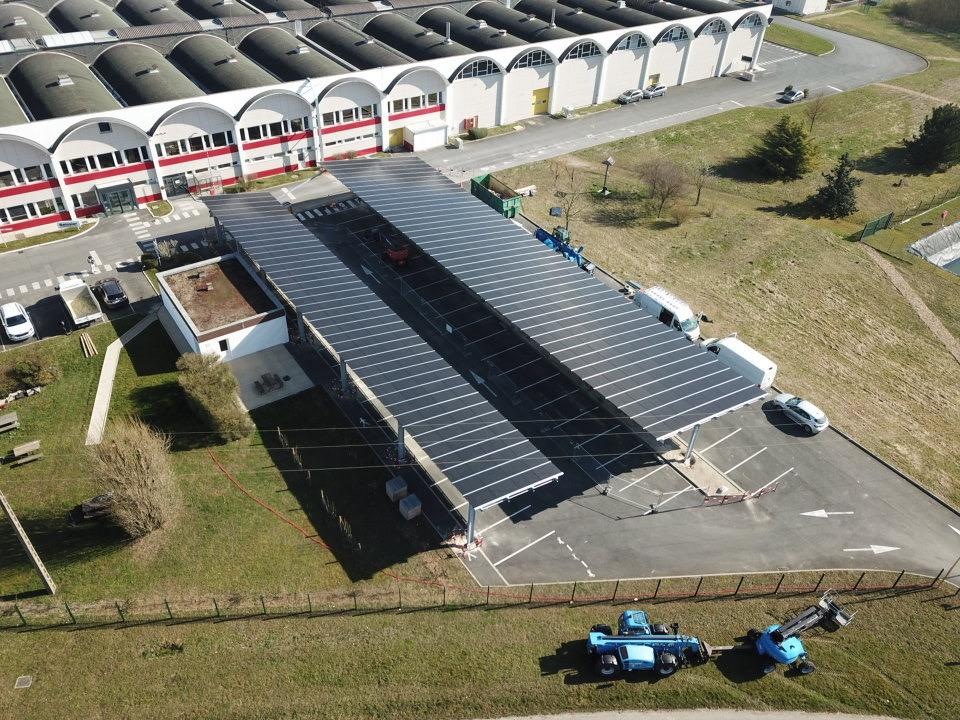 Beissier — Installation of a photovoltaic shade structure